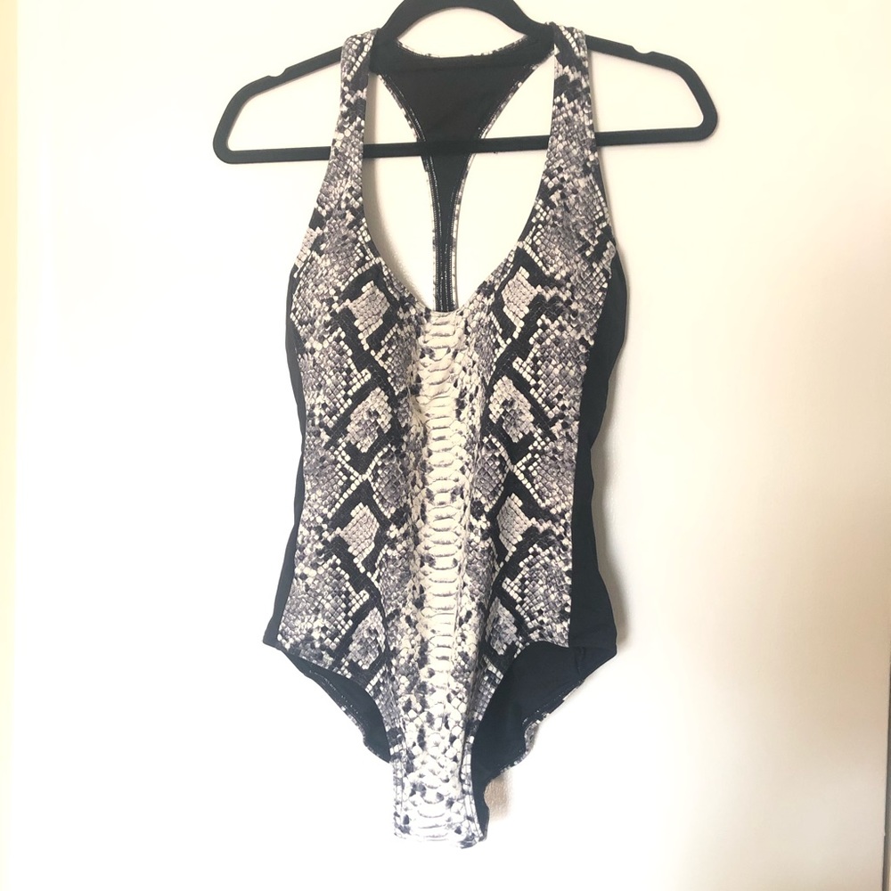 Michael Kors snakeskin bathing suit size 12